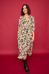 Langes Dschungel-Wasserfallkleid